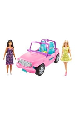 Barbie - Vehicle and 2 Dolls (GVK02)