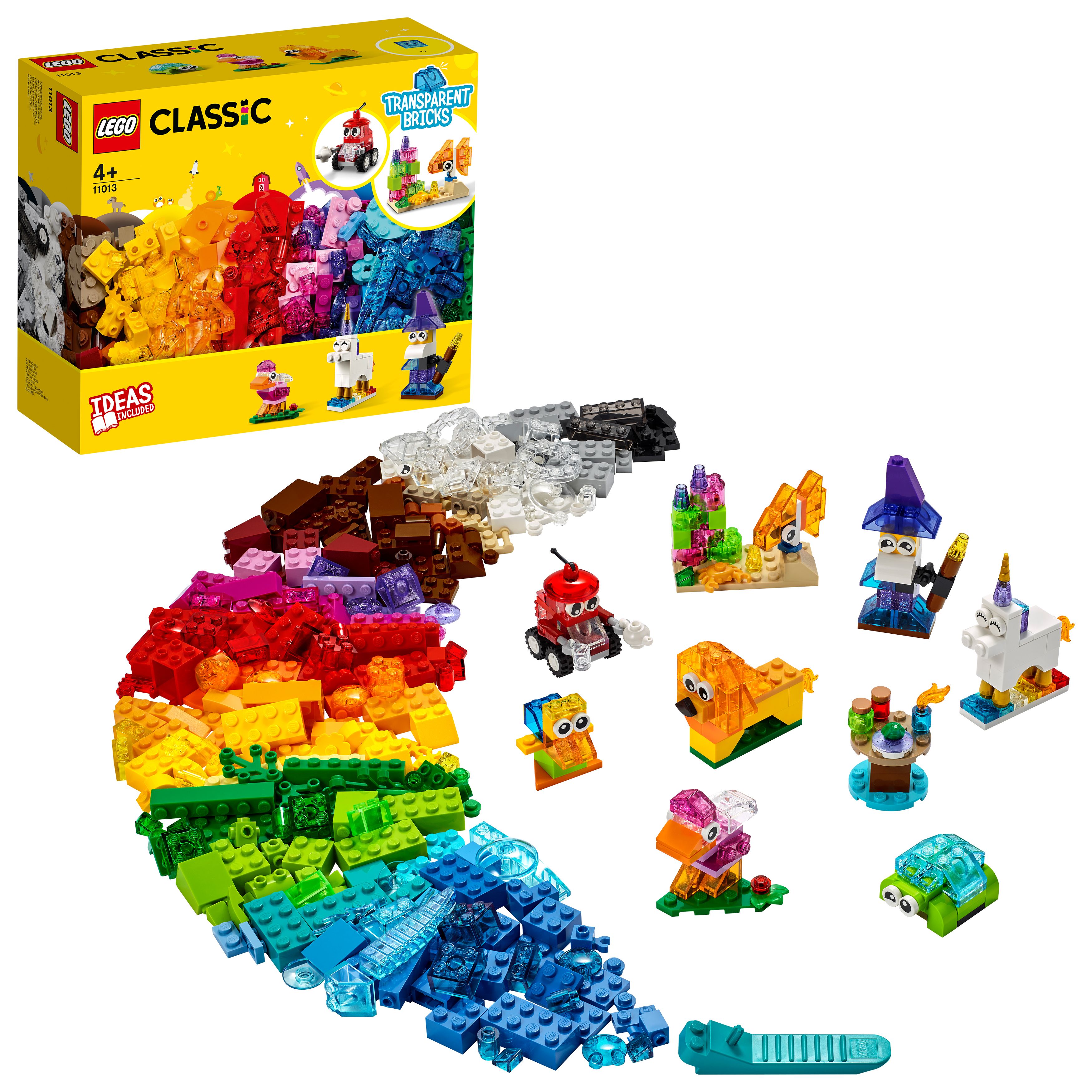 LEGO Classic - Kreativitet med gjennomsiktige klosser (11013) - Leker