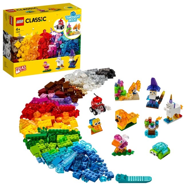 LEGO Classic - Kreativitet med gjennomsiktige klosser (11013)