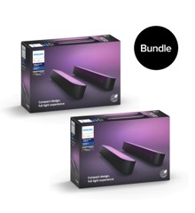 Philips Hue - 2x Play Light Bar 2-Pack Black - Bundle
