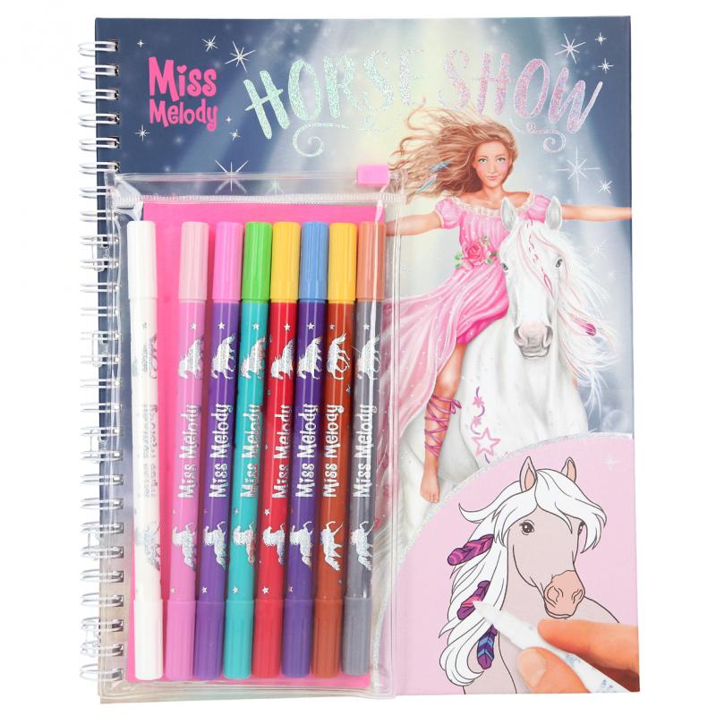 Buy Miss Melody Horse Show Colouring Book w/Magic Markers (046049)