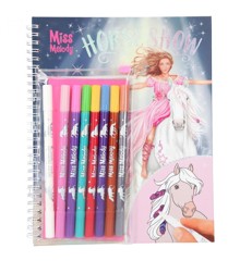 Miss Melody - Horse Show Colouring Book w/Magic Markers (046049)