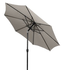 Living Outdoor - Leeds Parasol With Crank & Tilt Ø 3 meter - Black/Flint Grey (49199)