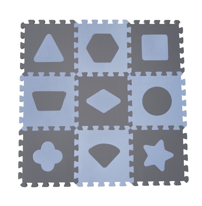 Baby Dan - Playmat Geometric Shapes - Blue
