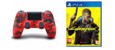 Sony Dualshock 4 Controller v2 - Red Camouflage + Cyberpunk 2077 thumbnail-1