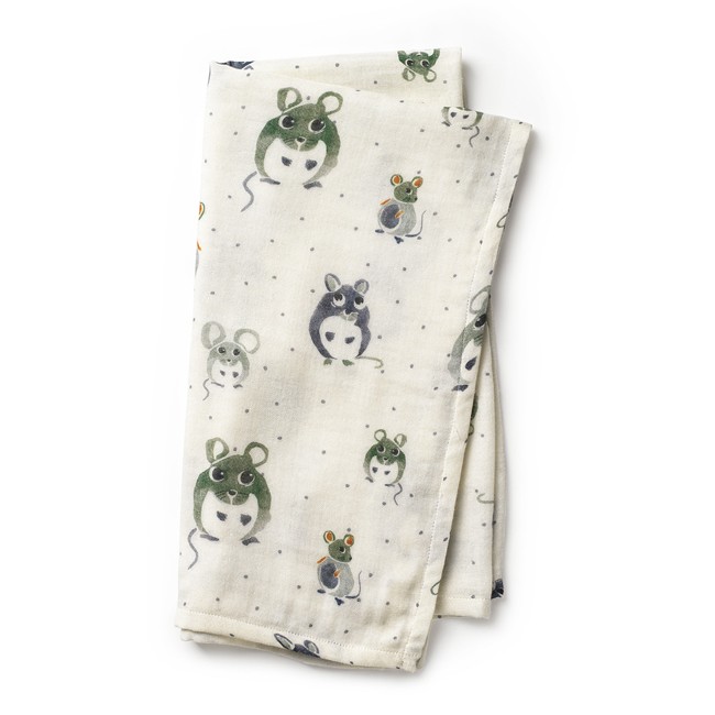 Elodie Details - Bamboo Muslin Blanket - Forest Mouse