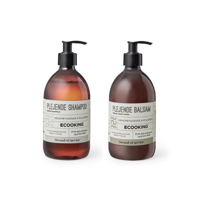 Ecooking - Plejende Shampoo 500 ml + Plejende Balsam 500 ml