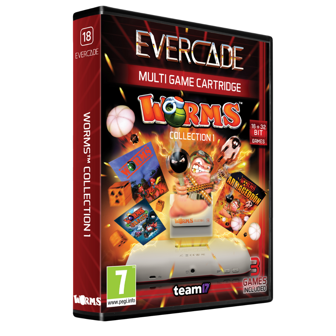 Evercade Worms Collection 1 Cartridge - Videospill og konsoller