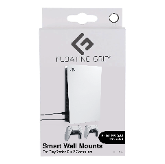 Floating Grip Playstation 5 Wall Mounts by Floating Grip - White Bundle