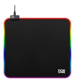 DON ONE - MP450  RGB Gaming Musemåtte LARGE med LED lys - Soft Surface  (45 x 40 CM)