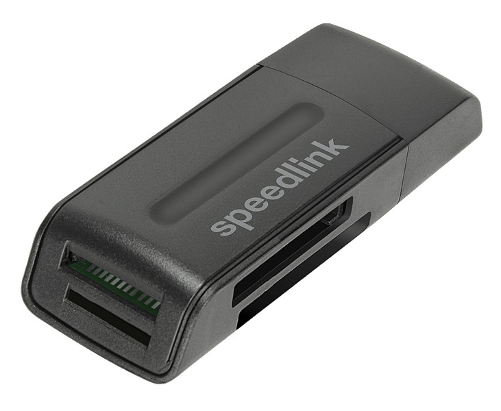 Speedlink - SNAPPY PORTABLE USB CARD READER USB 2.0,