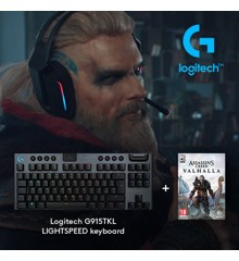 Logitech - G915 TKL Clicky Gaming Keyboard​ + Assassin’s Creed: Valhalla PC Bundle