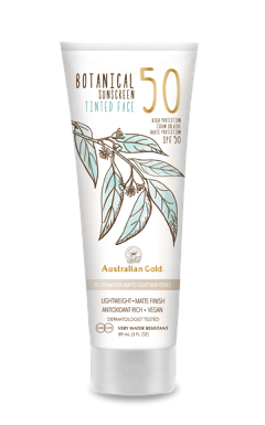 Australian Gold - Botanical Farvet Ansigtscreme SPF 50 88 ml - Fair/Light