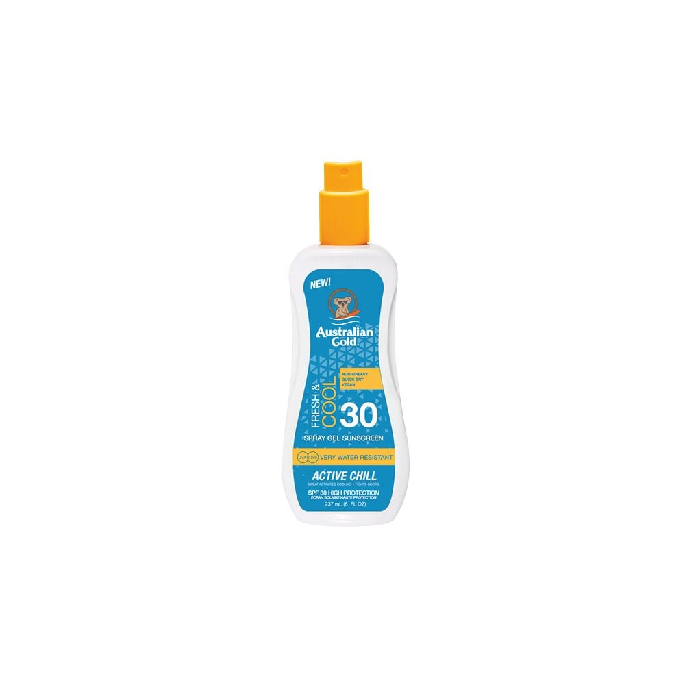 Australian Gold - Active Chill Sunscreen Spray Gel SPF 30 237 ml - Skjønnhet