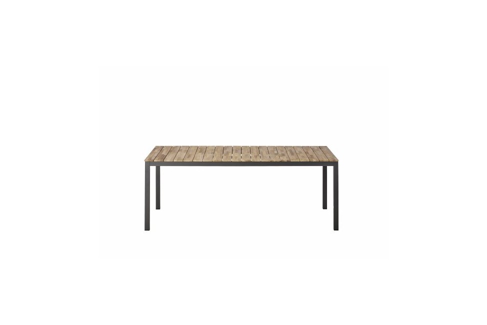 Cinas - Tabula Garden Table 209,5 x 100 x 74 cm - Teak/Anthracite (2562037)