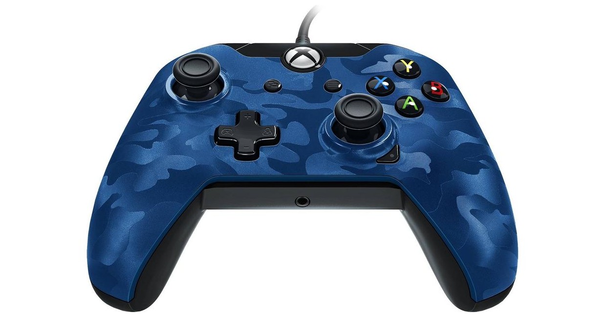 PDP Wired Controller Xbox Series X Blue Camo