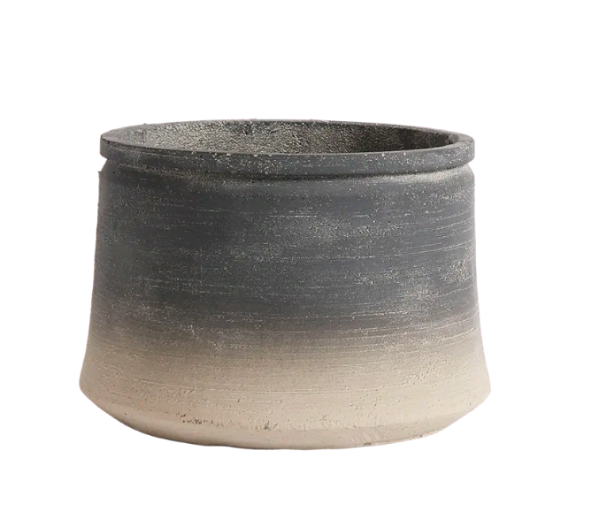 Muubs - Kanji Low Jar 27 cm - Black/Grey (9240000106)