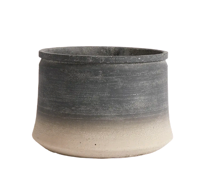 Muubs - Kanji Low Jar 34 cm - Black/Grey (9240000107)