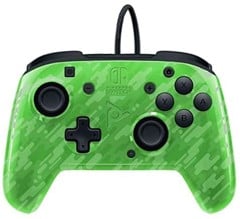 PDP Face-off Deluxe Switch Controller + Audio Camo Green