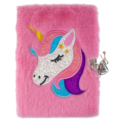 Tinka - Plush Diary with Lock - Unicorn (8-4290)