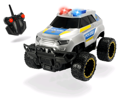 Police Offroader - R/C 20cm w. Sound and Light - 8km/t ( I-201119127 )