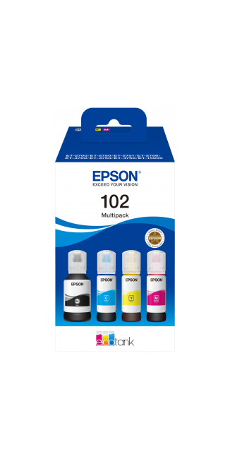 Epson - T102 EcoTank 4-Colour Multipack