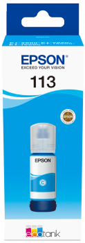 Epson - 113 EcoTank Pigment Cyan ink Bottle - 70ml - Datamaskiner