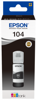 Epson - T104 Black EcoTank Black ink Bottle - 65ml