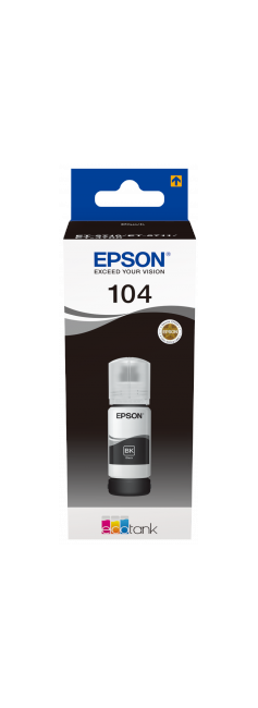 Epson - T104 Black EcoTank Black ink Bottle - 65ml