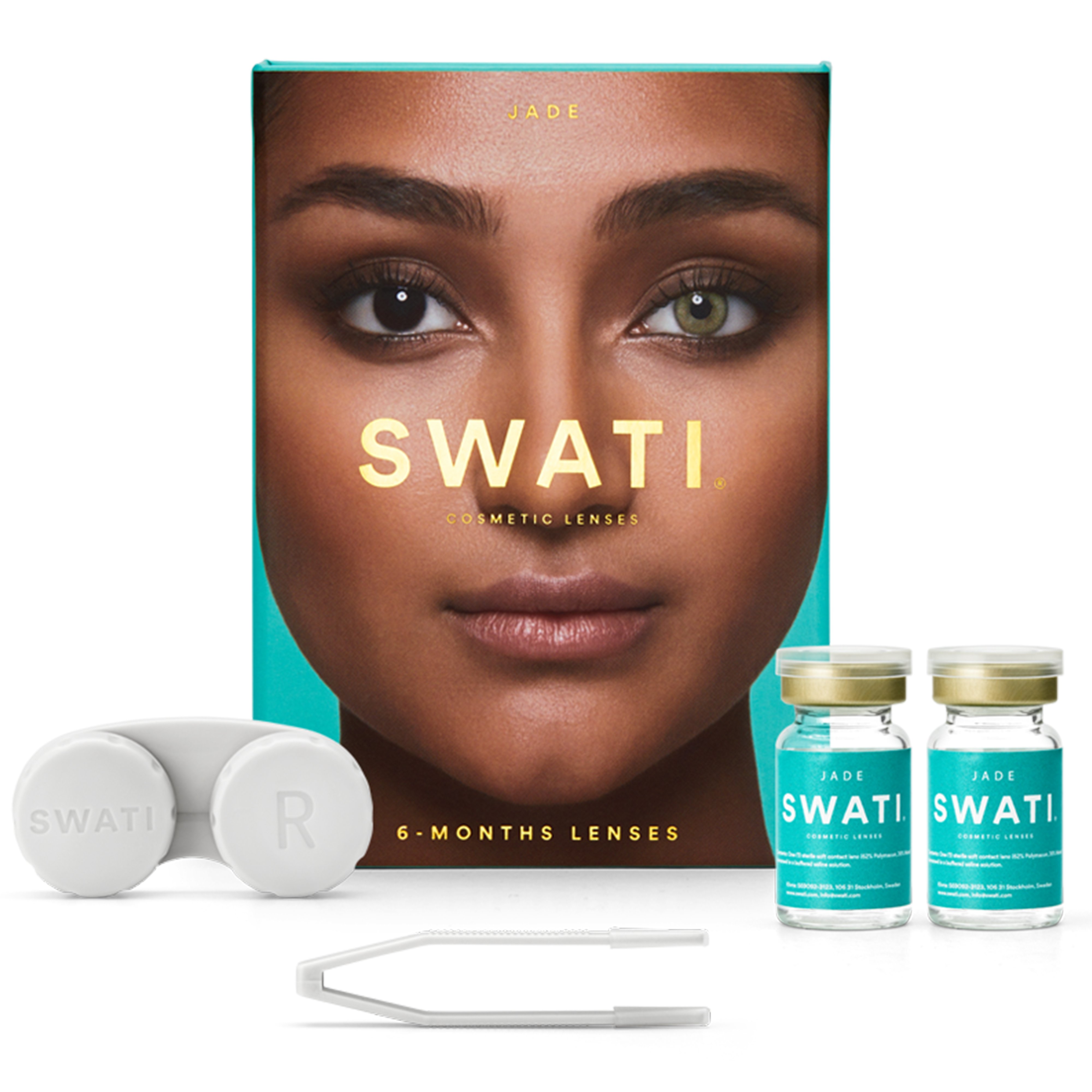 SWATI - Coloured Contact Lenses 6 Months - Jade - Skjønnhet