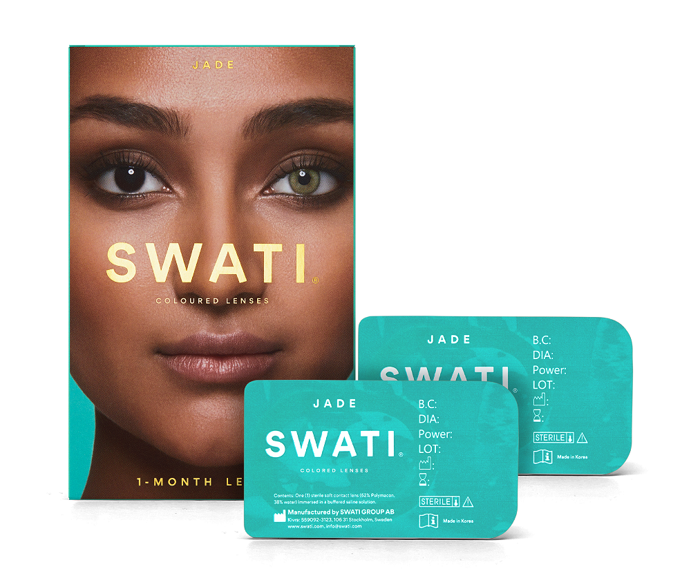 SWATI - Coloured Contact Lenses 1 Month - Jade - Skjønnhet