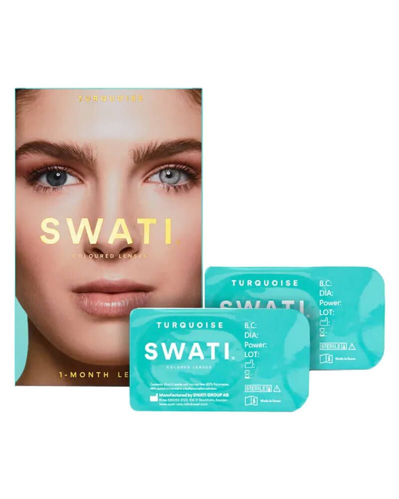 SWATI - Coloured Contact Lenses 1 Month - Turquoise - Skjønnhet