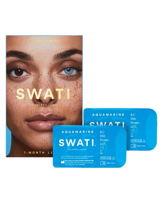 SWATI - Coloured Contact Lenses 1 Month - Aquamarine