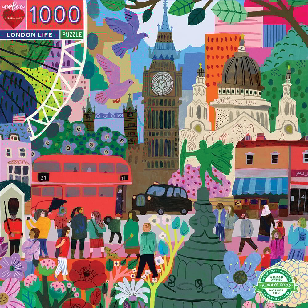 eeBoo - Puslespil - London, 1000 brikker (EPZTLDL)