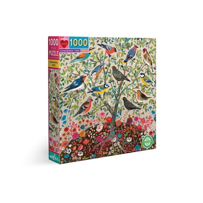 eeBoo - Puzzel - Boom met zangvogels, 1000 stukjes