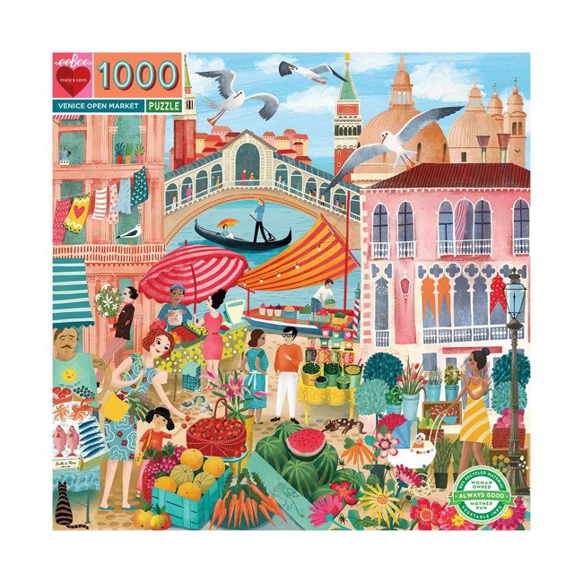 eeBoo - Puzzle - Venedig, 1000 Stück