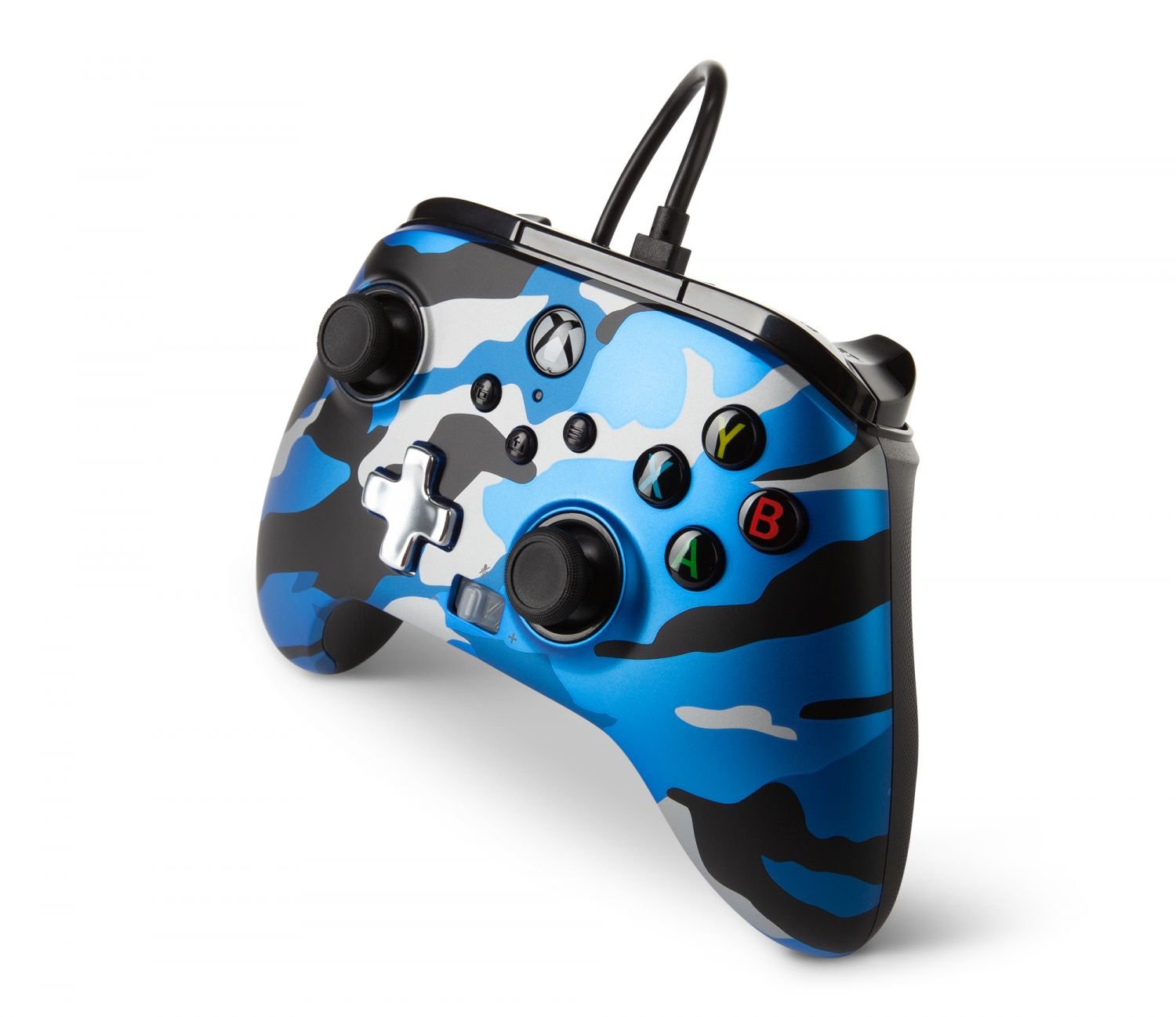 PowerA Enhanced Wired Controller For Xbox Series X - S - Blue Camo - Videospill og konsoller