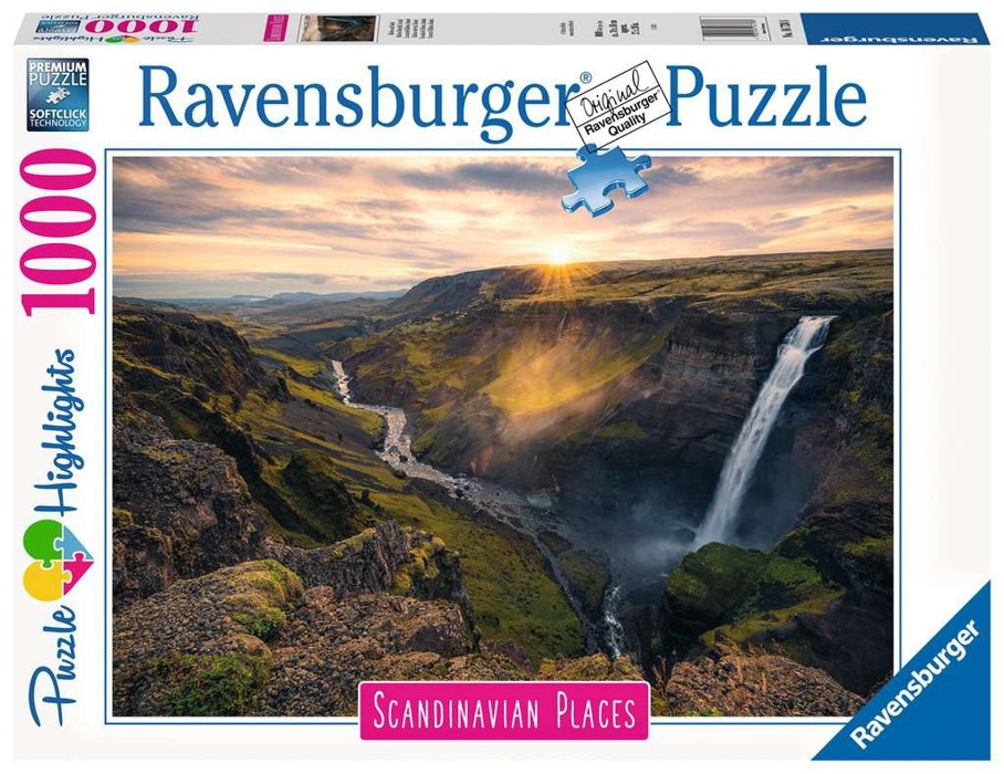 Ravensburger - Puzzle 1000 - Scandinavian Haifoss Iceland (10216738)