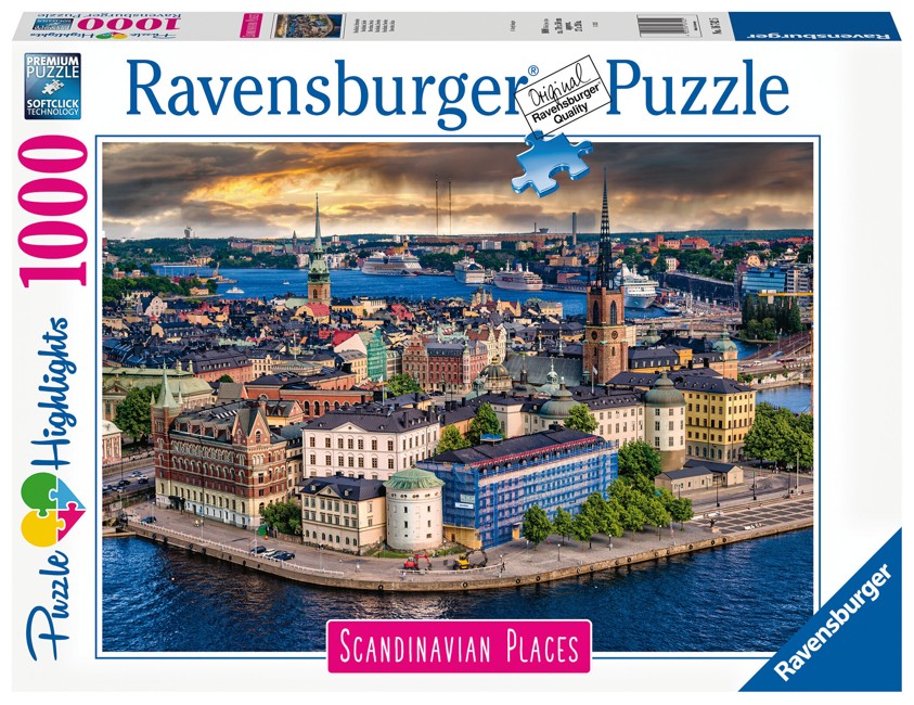 Ravensburger - Puzzle 1000 - Scandinavian Stockholm, Sweden (10216742)