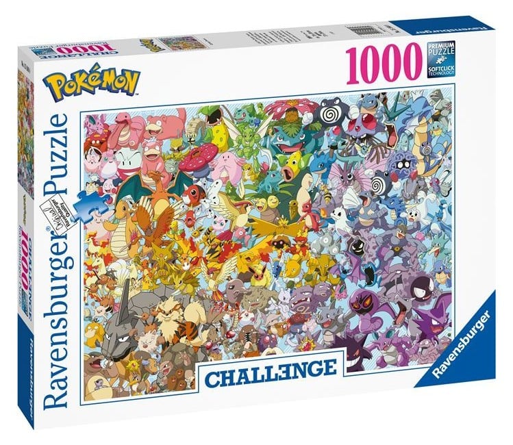 Ravensburger - Puslespil 1000 - Challenge - Pokémon