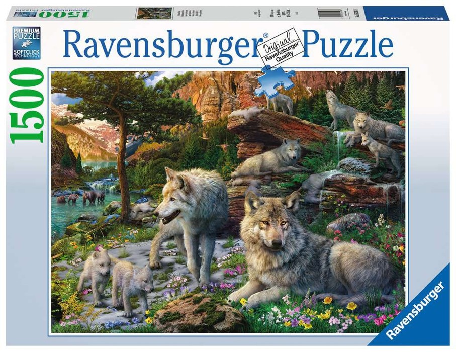 Ravensburger - Puslespil 1500 - Ulve i foråret