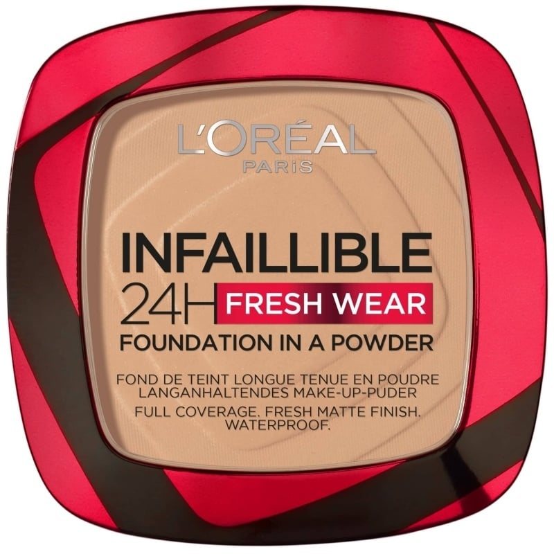 L'Oréal - Infaillible 24h Fresh Wear Powder Foundation - 140 Golden Beige - Skjønnhet