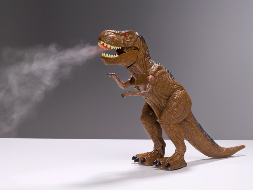 Remote Controlled Dinosaur with light, Sound and Steam Small