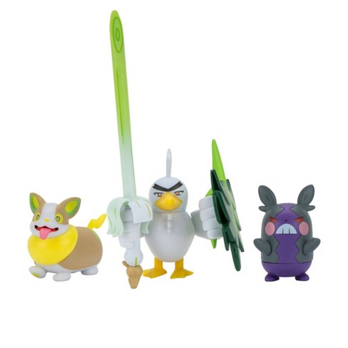 Pokemon - Battle Figure Set 3-Pack - Yamper, Hangry Morpeko & Sirfetch'd (PKW0176)