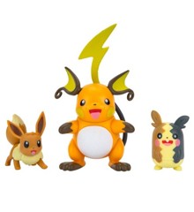 Pokemon - Battle Figure Set 3-Pack - Raichu, Morpeko & Eevee (PKW0177)
