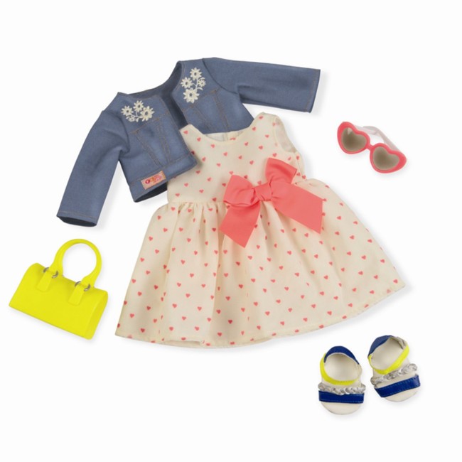 Our Generation - Deluxe outfit - Heartprint dress (730246)