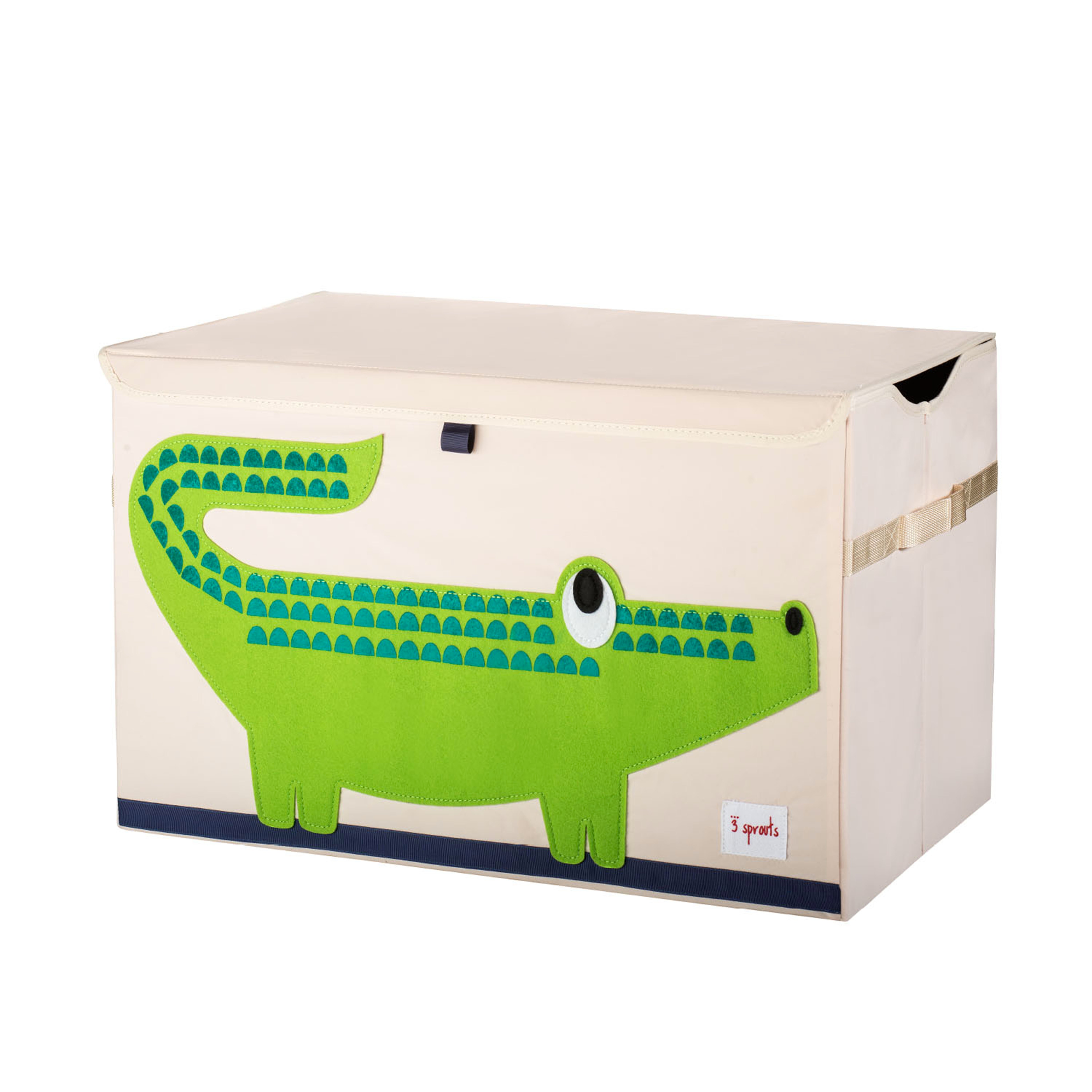 Opbevaringskasse med låg - Krokodille
