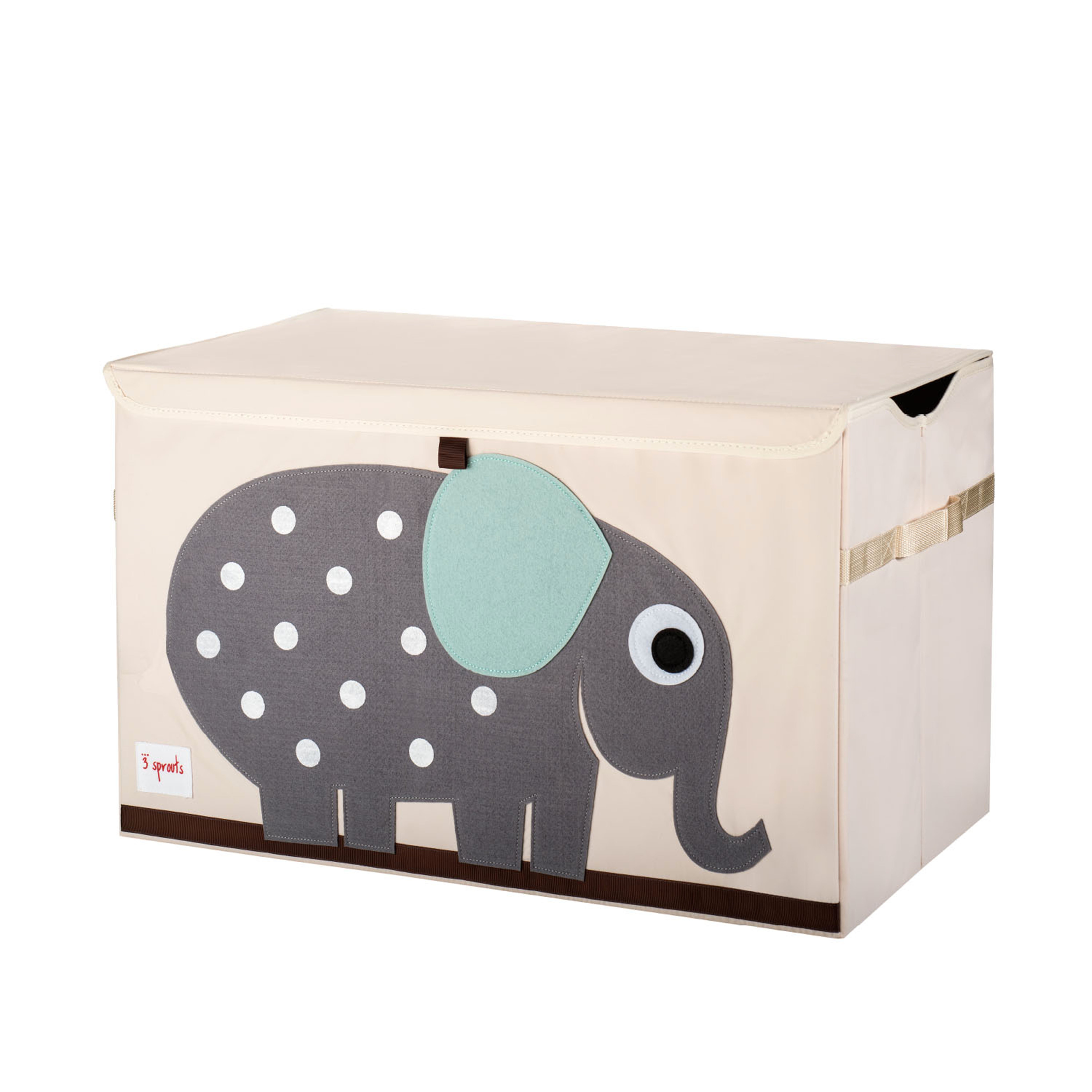 3 Sprouts - Toy Chest - Gray Elephant - Baby og barn