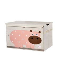 3 Sprouts - Toy Chest - Pink Hippo