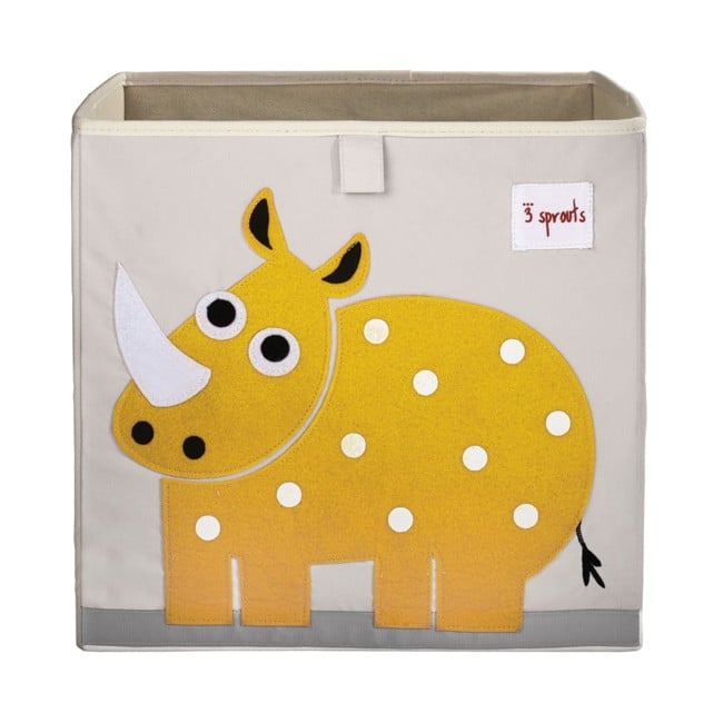 3 Sprouts - Storage Box - Yellow Rhino